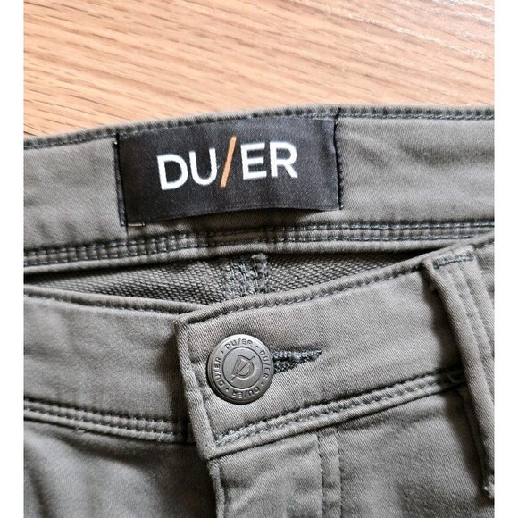 DU/ER DUER N2X Slim Fit No Sweat Pants Mens 36x32 Gray Performance Stretch - Picture 2 of 8